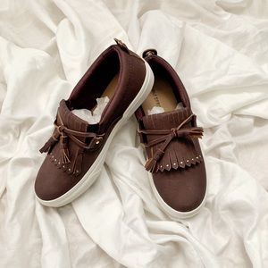 Maroon Slip On Sneakers WORN ONCE